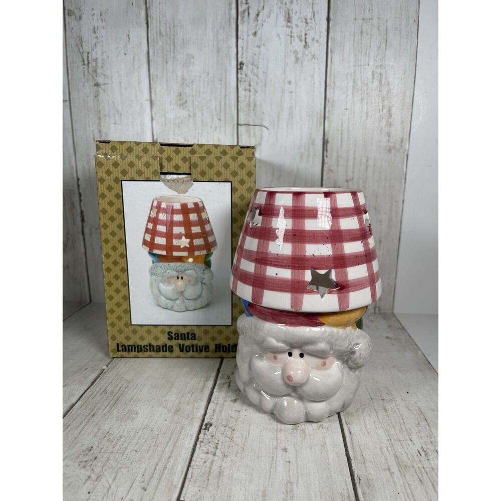 Cute Santa Votive Holder Lampshade Christmas Holiday